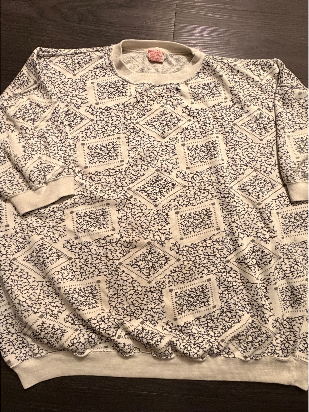 Vintage 80s Energie All Over Print Sweatshirt Size M